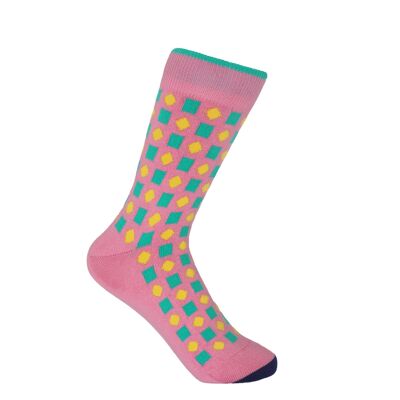 Diamonds Women's Socks - Pink