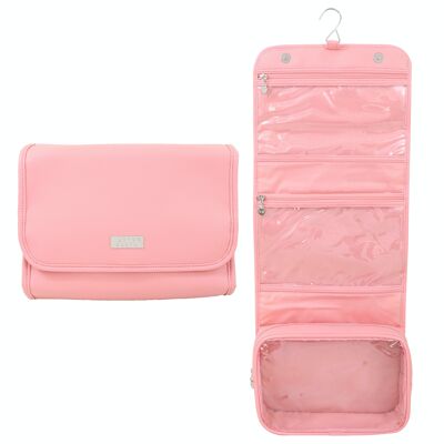 Cosmetic Bag Premium Coral Foldout Bag With Hook