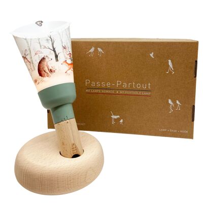 "Passe Partout" Nomad Lamp Box - Enchanted Forest - Sage