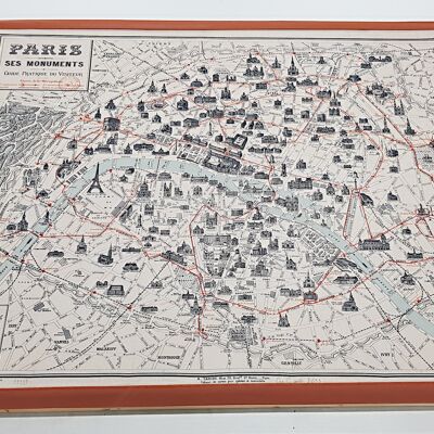 Paris Monuments Map (1905)