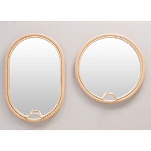 Miroir rotin design LASSO ovale