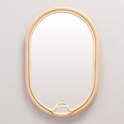 Miroir rotin design LASSO ovale