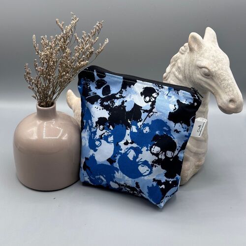 Reusable Sandwich Bag- Blue Skulls Design