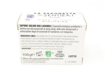 Savon solide lavande bio 100gr 5