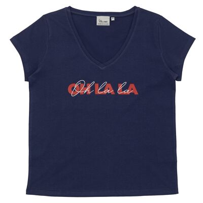 Tee-shirt Short Sleeves OH LA LA White Vintage