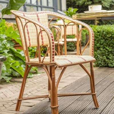 Gartensessel Bistrot aus Rattan und Harz