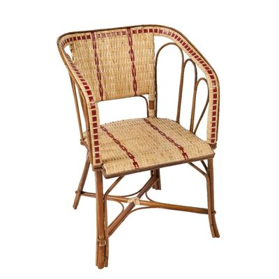 Fauteuil rotin tressé traditionnel Bagatelle