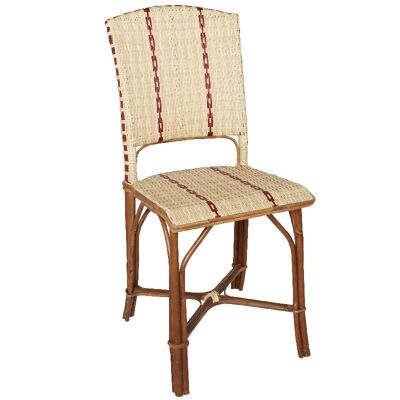 Bistrot rattan and resin chair