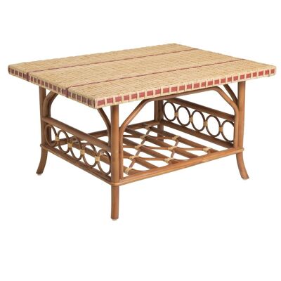 Bagatelle rectangular woven rattan coffee table