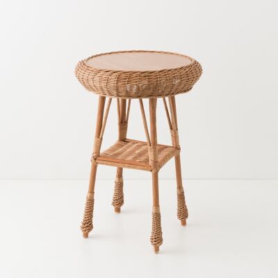 Laszlo round wicker table PM