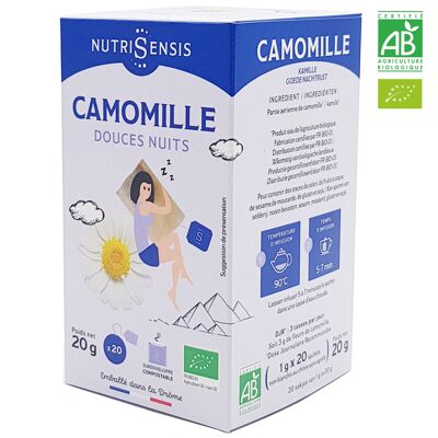 NUTRISENSIS - Té de manzanilla orgánico - 20 sobres