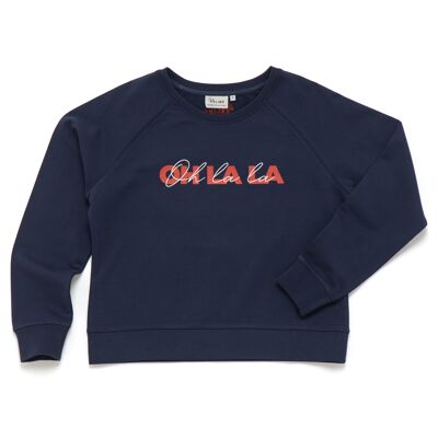 Sweatshirt OH LA LA Nachtblau