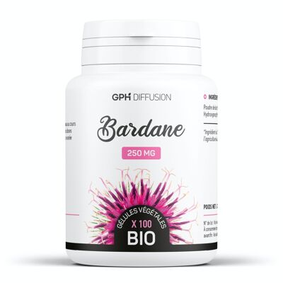 Bardane Biologique - 250 mg - 100 gélules végétales