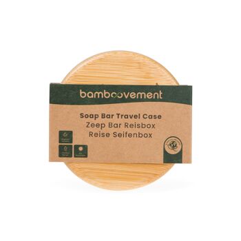 Étui à savon en bambou écologique - Porte-savon de voyage 3