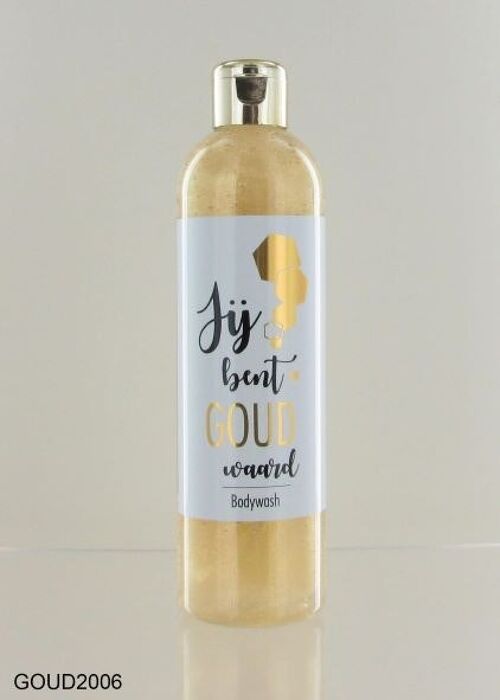 Bodywash "Je bent goud waard" 300 ml (wit)