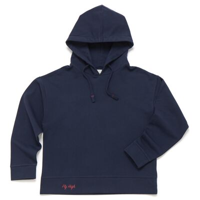 Hoodie FLY HIGH Night Blue