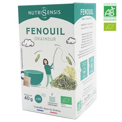NUTRISENSIS - Organic fennel infusion - 20 sachets