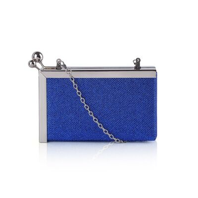 Pochette à cadre en métal pour femme