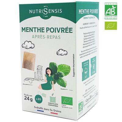 NUTRISENSIS - Organic peppermint infusion - 20 sachets