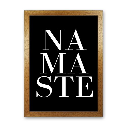 Namaste Quote Art Print by Kubistika