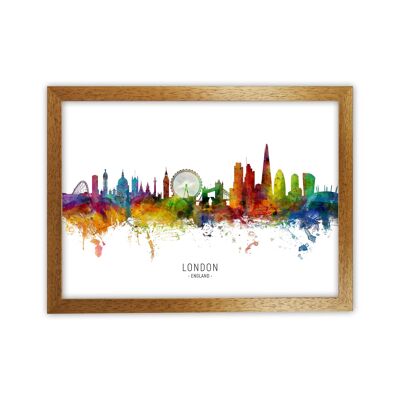 Londres Angleterre Skyline Art Print par Michael Tompsett