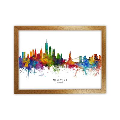 New York New York Skyline Art Print by Michael Tompsett