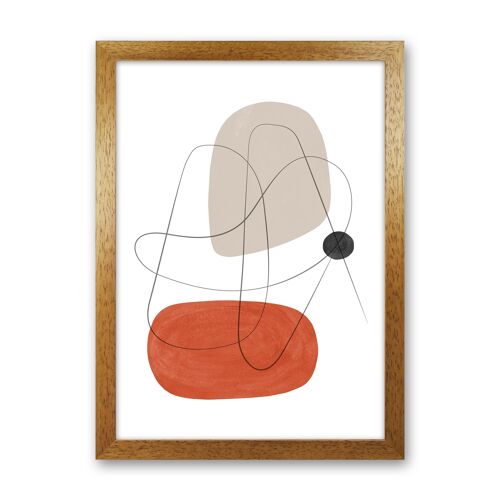 Abstraction with gray lines II by Nouveau Prints