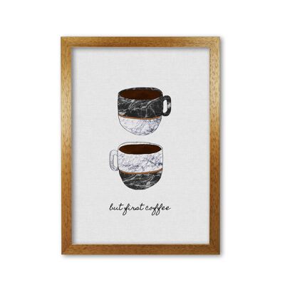 But First Coffee II Print By Orara Studio, Framed Kitchen Wall Art