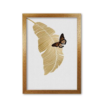 Schmetterlings- und Palmblattdruck von Orara Studio