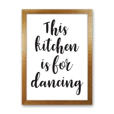 This Kitchen Is For Dancing Modern Print, Framed Kitchen Wall Art