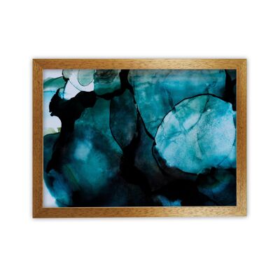 Aquarelle bleu foncé originale