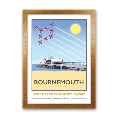 Bournemouth Travel Art Print by Tabitha Mary