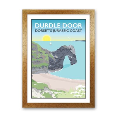 Durdle Door Travel Art Print par Tabitha Mary