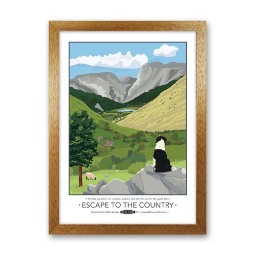 Escape to the Country Travel Art Print by Tabitha Mary