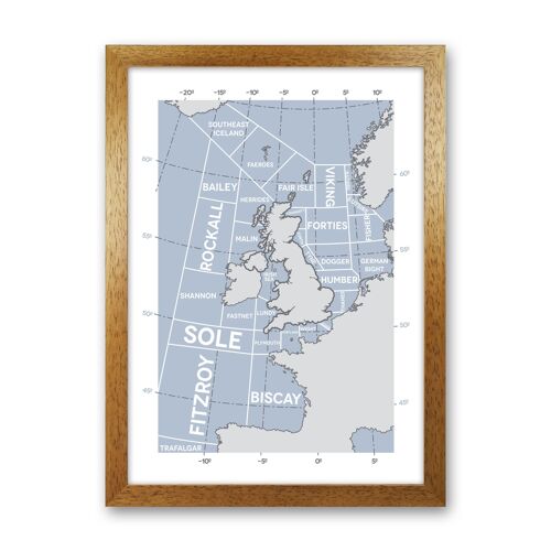 Shipping Forecast Travel Art Print by Tabitha Mary