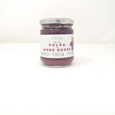 Organic red blackberry pulp 200 g