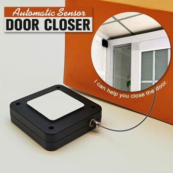 Ferme-porte automatique sans poinçon ferme-porte à fermeture douce pour porte coulissante porte en verre 500g-1000g dispositif de fermeture de Tension 1