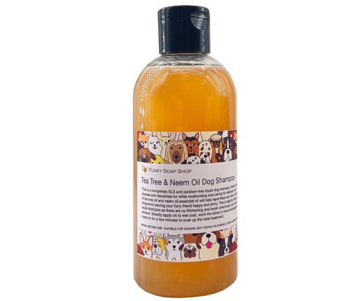 Tea Tree & Neem Oil Liquid Dog Shampoo, 250ml