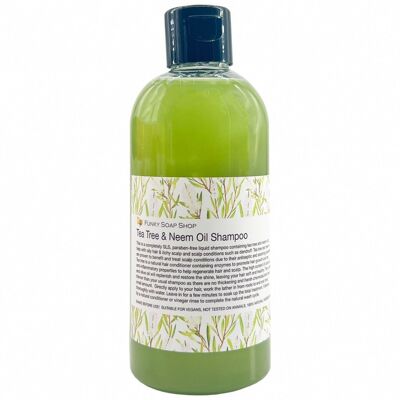 Flüssiges Shampoo mit Teebaum und Neemöl, 250 ml