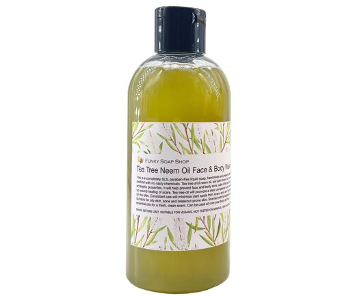 Tea Tree Neem Oil Face & Body Wash, 250ml