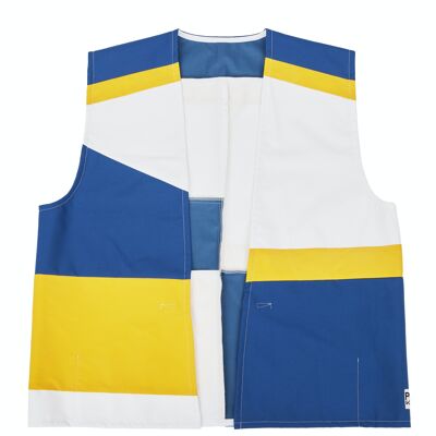 Patchwork - Reflective and waterproof cycling vest