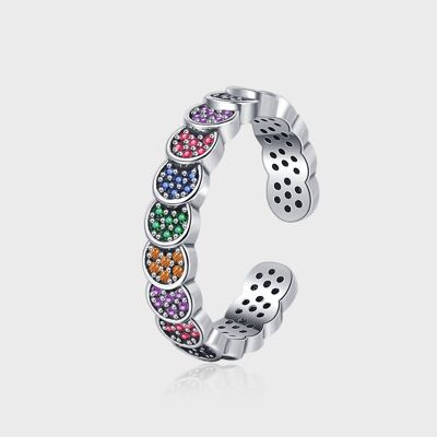 Super Flash Diamond Retro Scale Design Ring