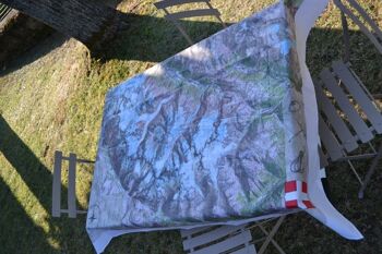 Carte IGN tissu enduit Mont Blanc (150x110) 5