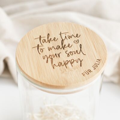 Make your soul happy - storage jar