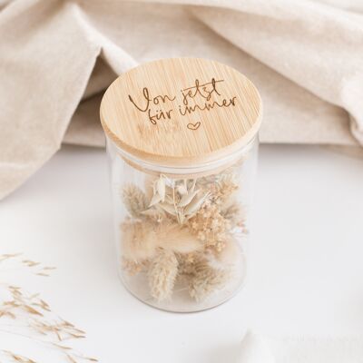 From now forever - storage jar / gift / wedding