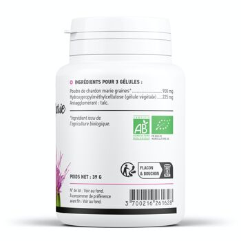 Chardon-Marie Biologique - 300 mg - 100 gélules végétales 3