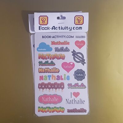 Pegatinas para personalizar con el nombre Nathalie: añade un toque único a tu día a día