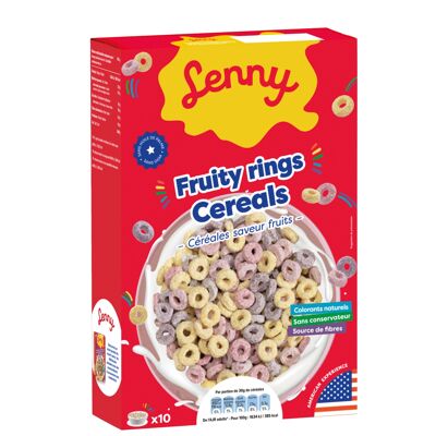 LENNY – FRUITY RINGS CEREALS – 300G x 12