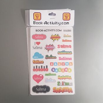 Stickers À Personnaliser Avec Le Prénom Salima: Ajoutez Une Touche Unique À Votre Quotidien