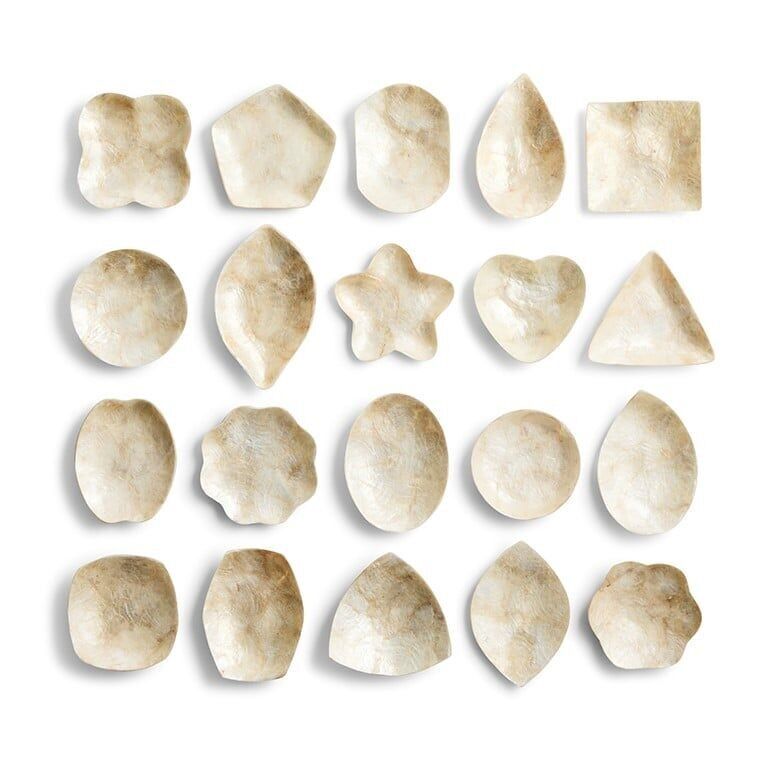 Dish Shell Capiz XS Gold